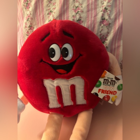 Red M&M Plushie Toy Interactive Arms & Legs 1987 Official Mars Inc Collectible - Picture 4 of 8